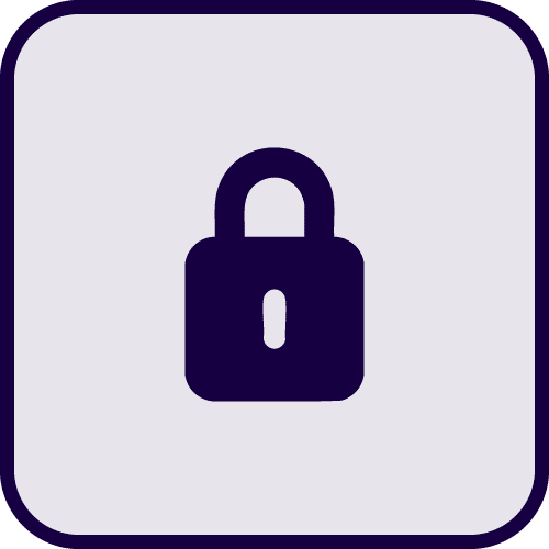 Lock Icon Blue